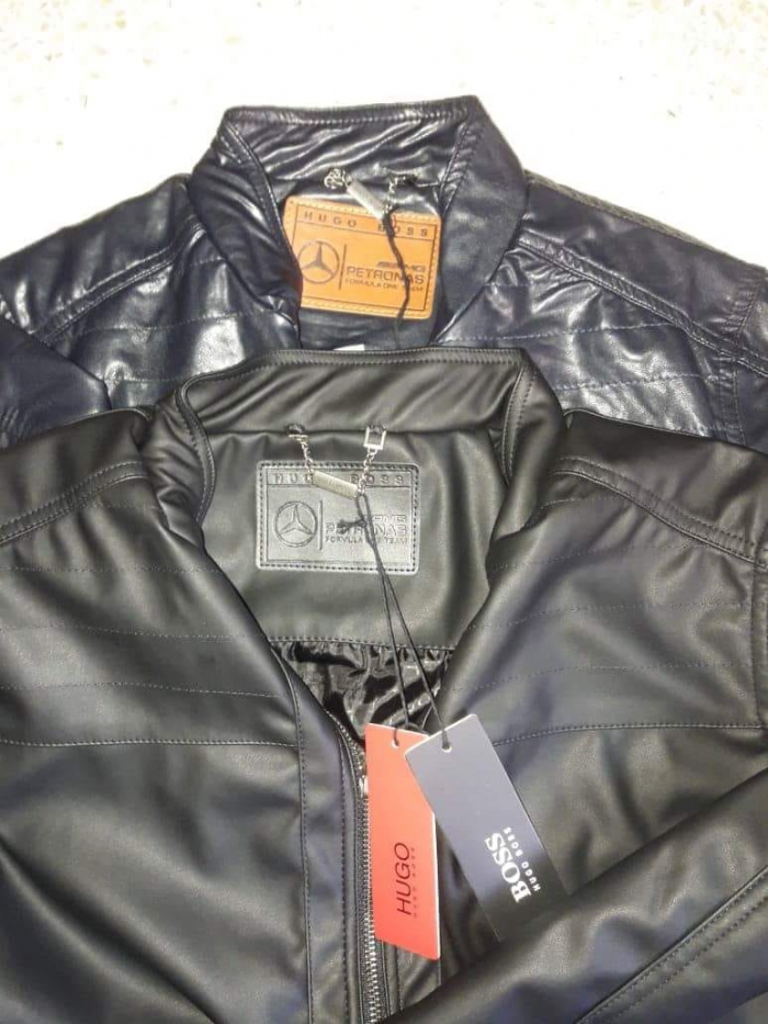 hugo boss petronas leather jacket